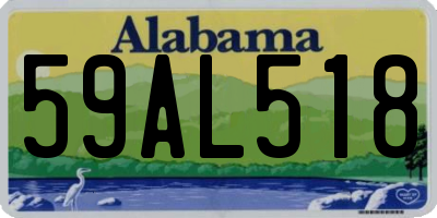 AL license plate 59AL518
