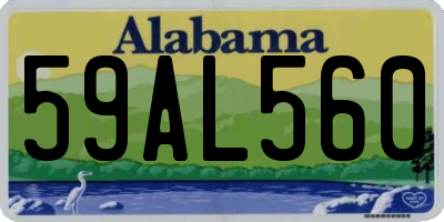 AL license plate 59AL560