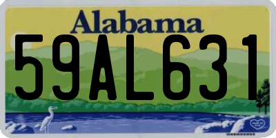AL license plate 59AL631