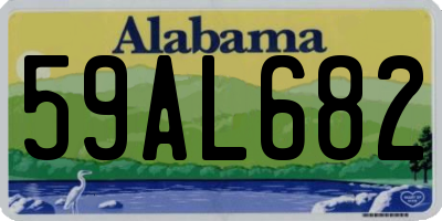 AL license plate 59AL682