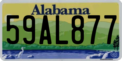 AL license plate 59AL877