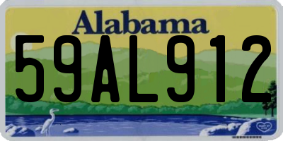 AL license plate 59AL912