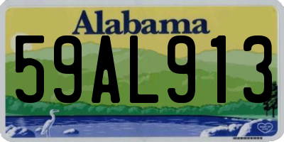 AL license plate 59AL913