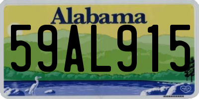 AL license plate 59AL915