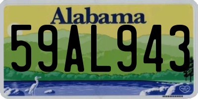 AL license plate 59AL943