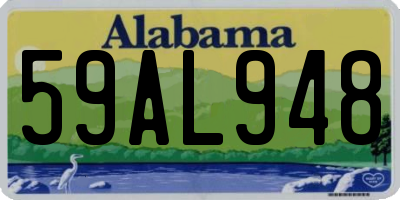 AL license plate 59AL948