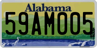 AL license plate 59AM005