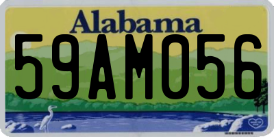 AL license plate 59AM056