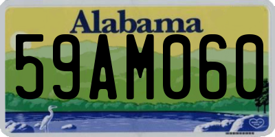 AL license plate 59AM060