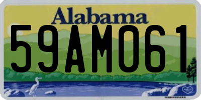 AL license plate 59AM061