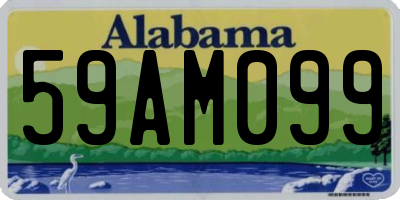 AL license plate 59AM099