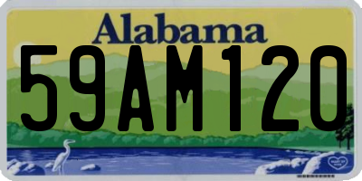AL license plate 59AM120