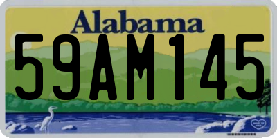 AL license plate 59AM145