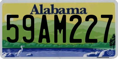 AL license plate 59AM227