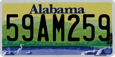AL license plate 59AM259