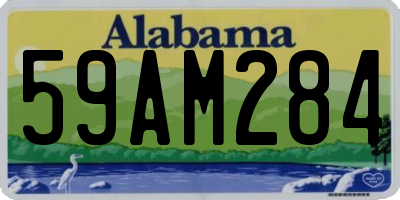 AL license plate 59AM284