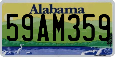 AL license plate 59AM359