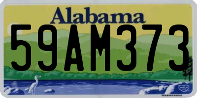 AL license plate 59AM373