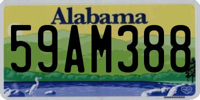 AL license plate 59AM388