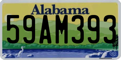 AL license plate 59AM393