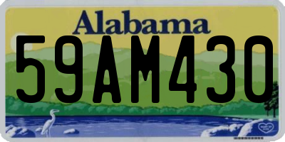 AL license plate 59AM430