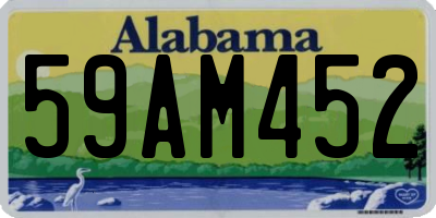 AL license plate 59AM452
