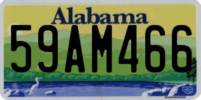 AL license plate 59AM466
