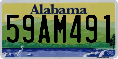 AL license plate 59AM491