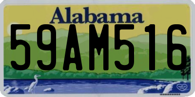 AL license plate 59AM516