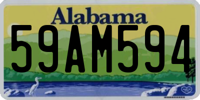AL license plate 59AM594