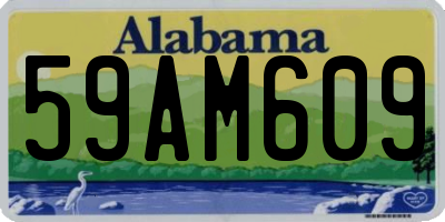 AL license plate 59AM609