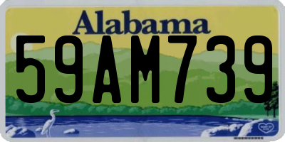 AL license plate 59AM739