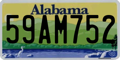 AL license plate 59AM752