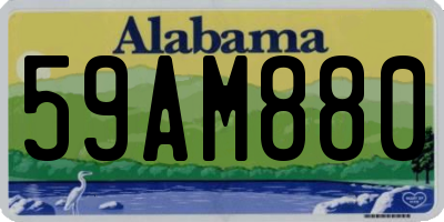 AL license plate 59AM880