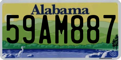 AL license plate 59AM887