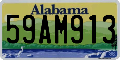 AL license plate 59AM913