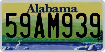 AL license plate 59AM939