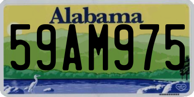 AL license plate 59AM975
