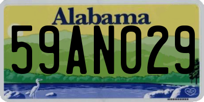 AL license plate 59AN029