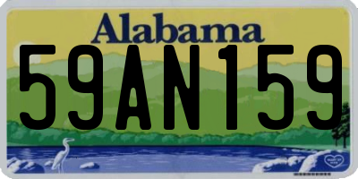 AL license plate 59AN159