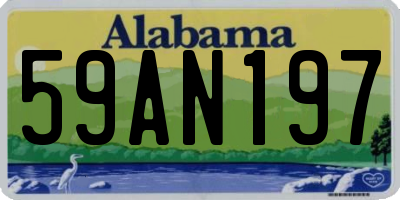 AL license plate 59AN197