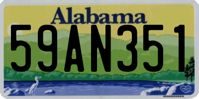 AL license plate 59AN351