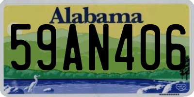 AL license plate 59AN406