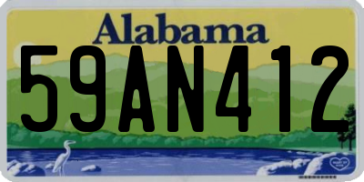 AL license plate 59AN412