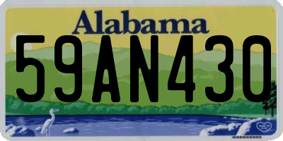 AL license plate 59AN430