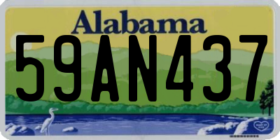AL license plate 59AN437