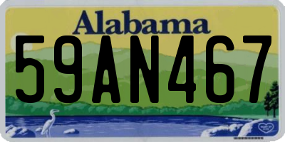 AL license plate 59AN467