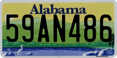 AL license plate 59AN486
