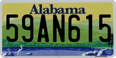 AL license plate 59AN615