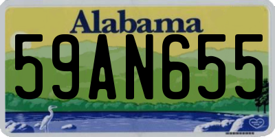 AL license plate 59AN655